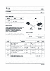 DataSheet Z0109MA pdf